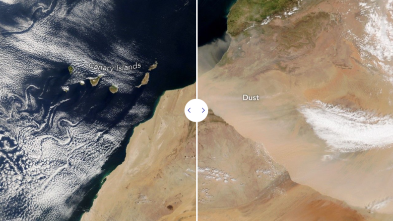 Satellite Eyes in the Sky Track Massive Saharan Dust Storm Across Northwest Africa